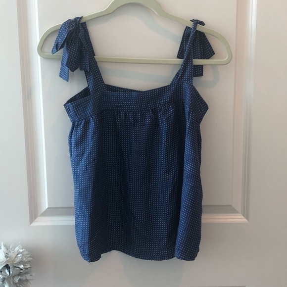 J. Crew Polka Dot Silk Blouse Size 00 - Picture 11 of 16